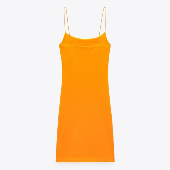 Zara Orange Mini Dress - Picture 8 of 11